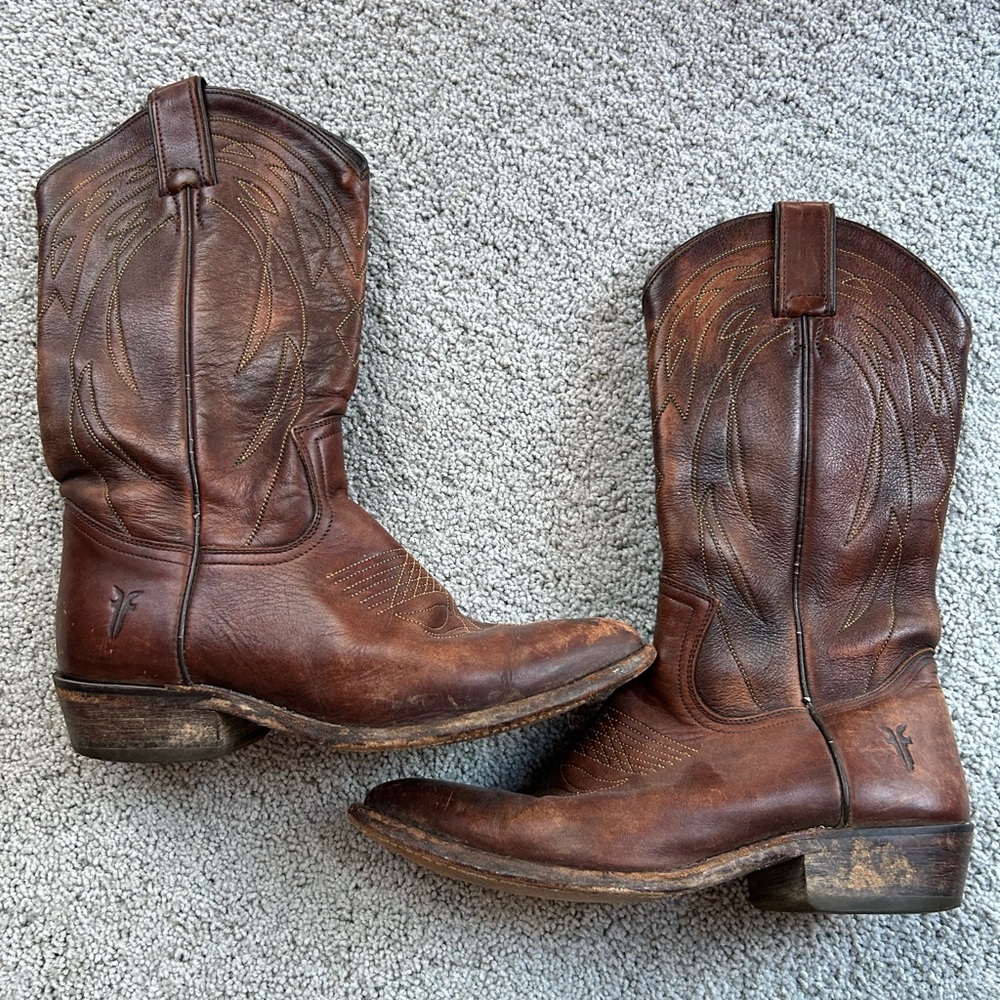 Frye Billy Pull On Cowboy Boots
